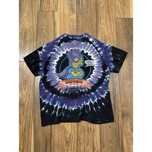 Rare Liquid Blue x The Simpsons Bart Man Tie Dye T-Shirt Multi Color | Sz L